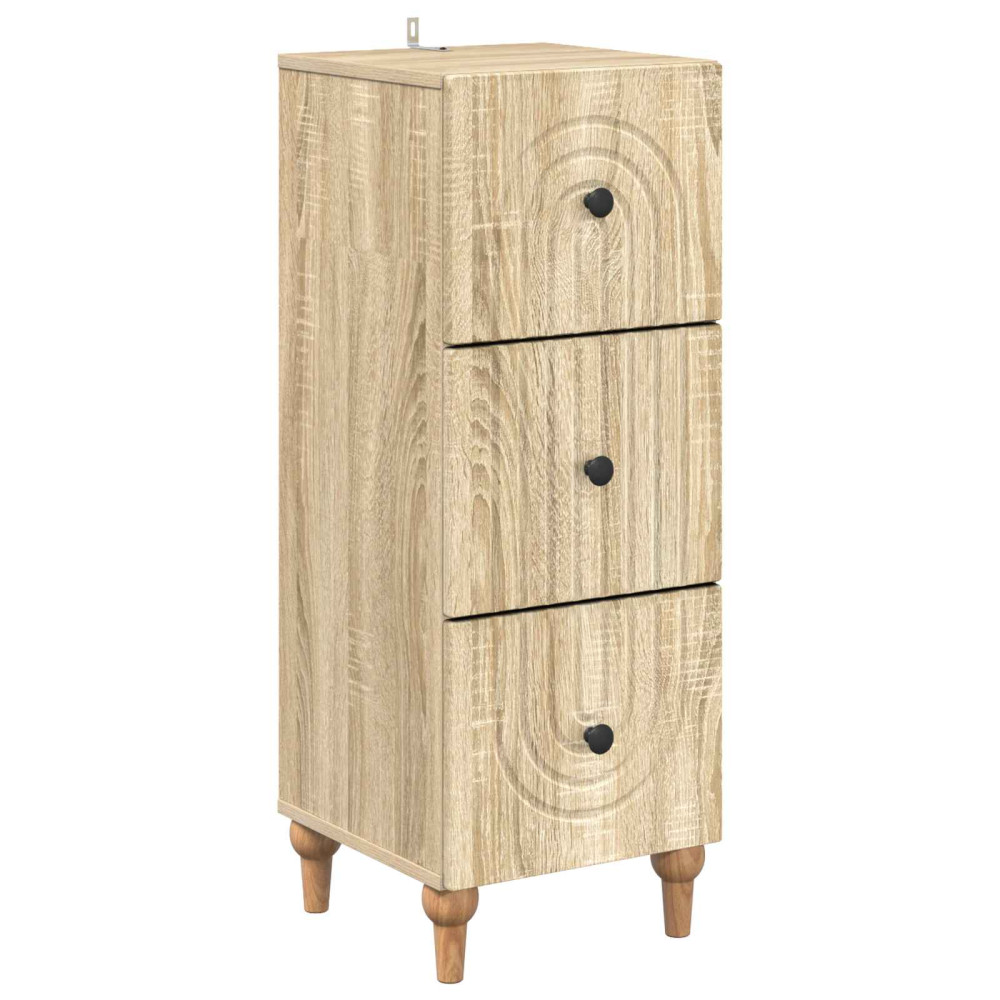 Lådans skåp Sonoma-ek 33 x 34,5 x 90 cm Konstruerat trä