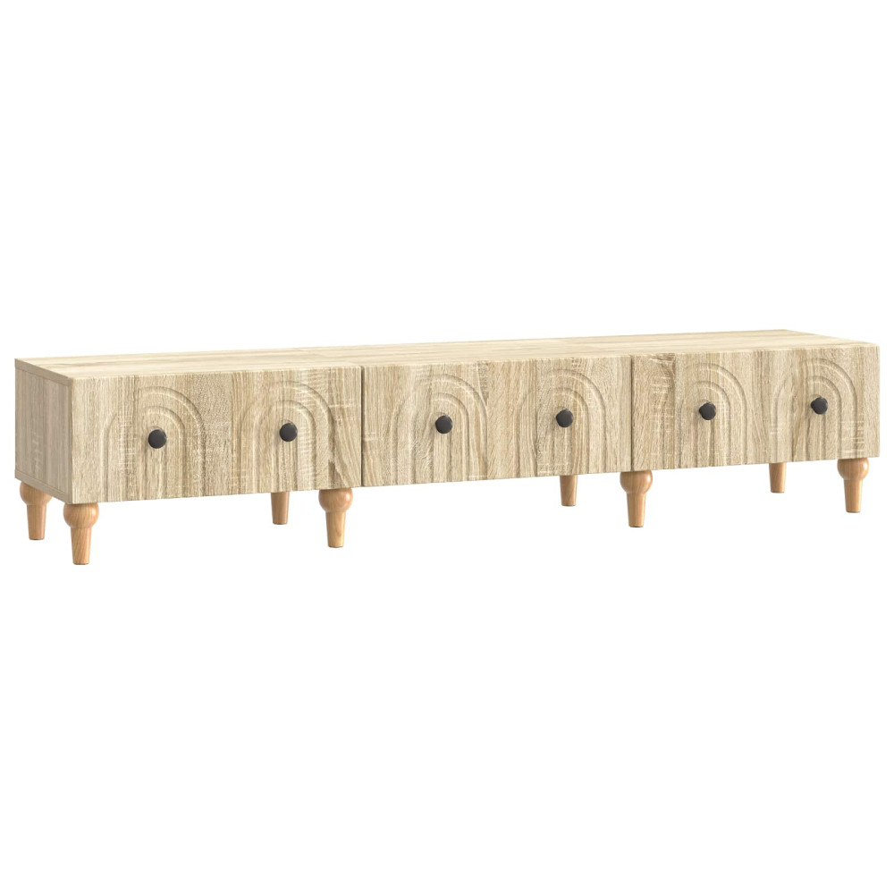 TV-skåp med låda Sonoma-ek 147 x 34,5 x 30 cm Konstruerat trä