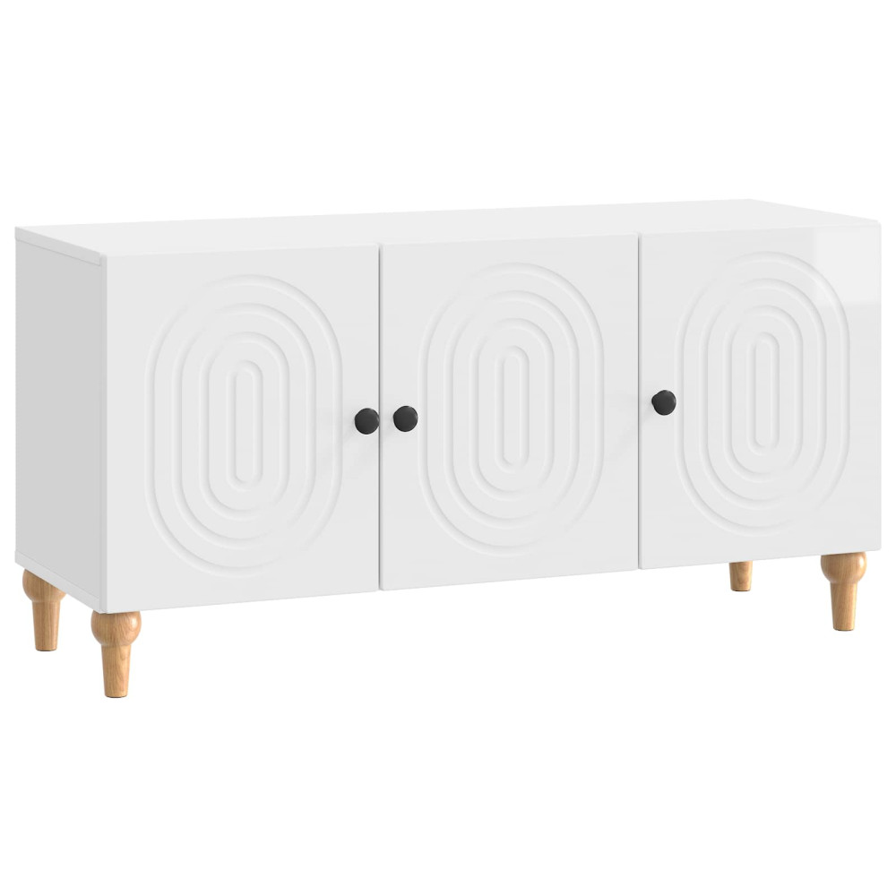 TV-skåp Vit högglans 99 x 34,5 x 50 cm Konstruerat trä