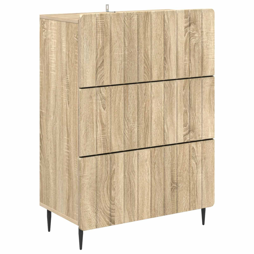 Lådans skåp Sonoma-ek 66 x 34,5 x 92 cm Konstruerat trä