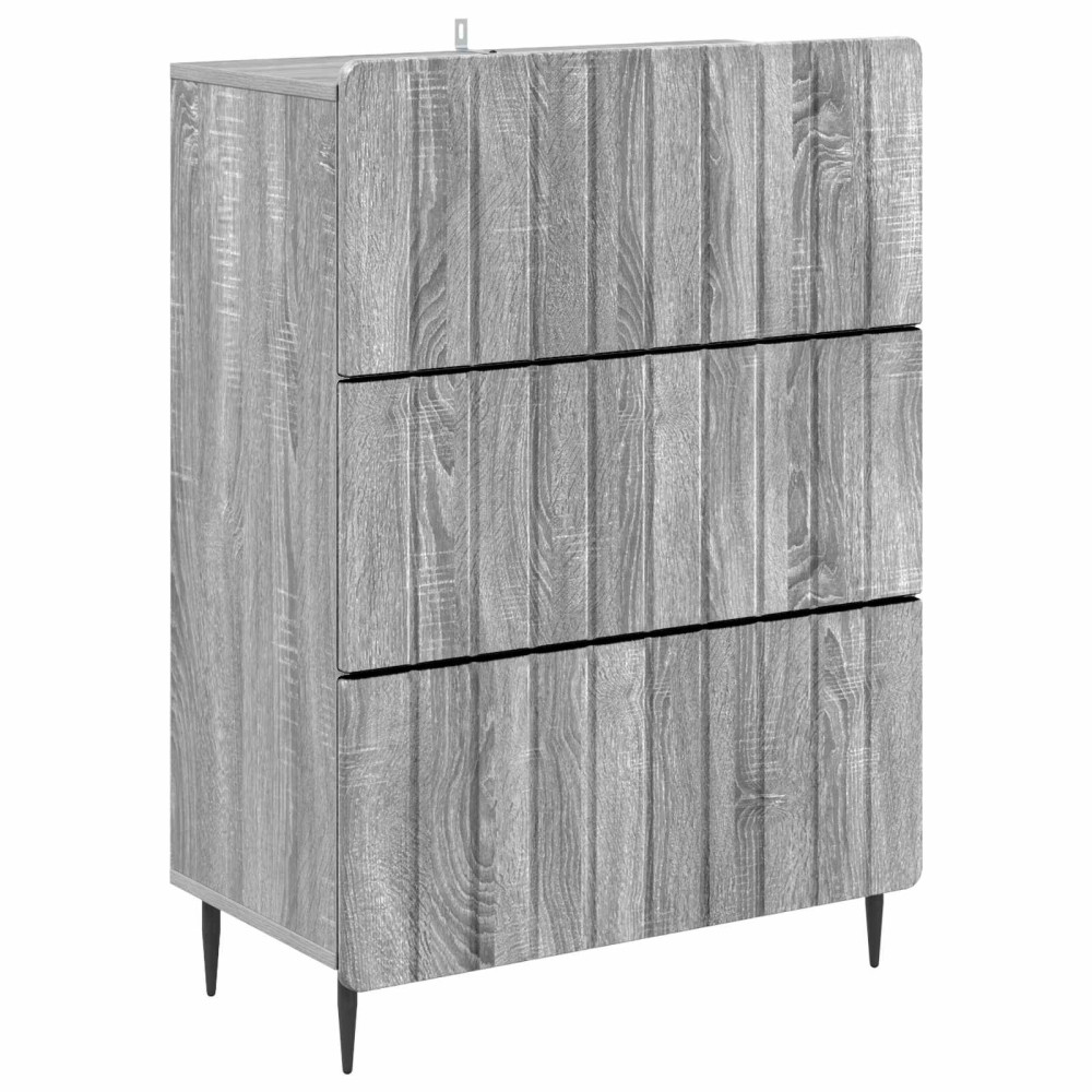 Lådans skåp Grå sonoma-ek 66 x 34,5 x 92 cm Konstruerat trä