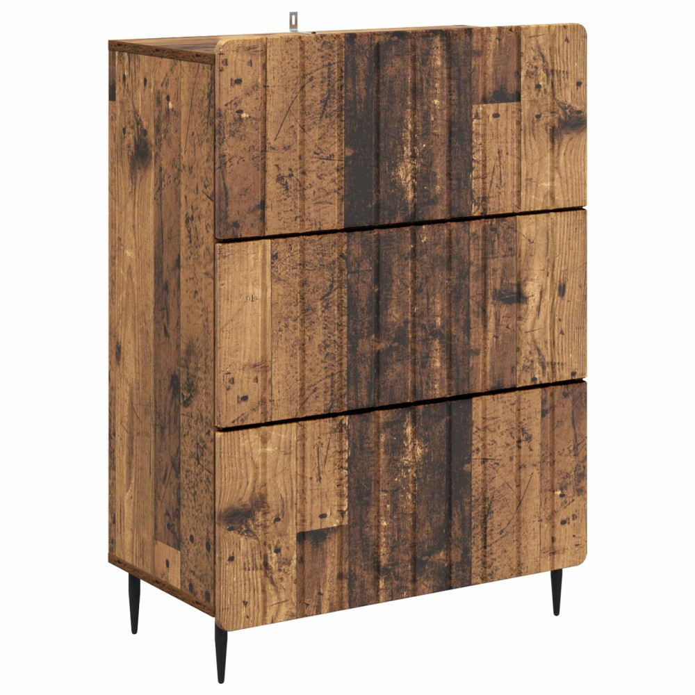 Lådans skåp Gammalt trä 66 x 34,5 x 92 cm Konstruerat trä