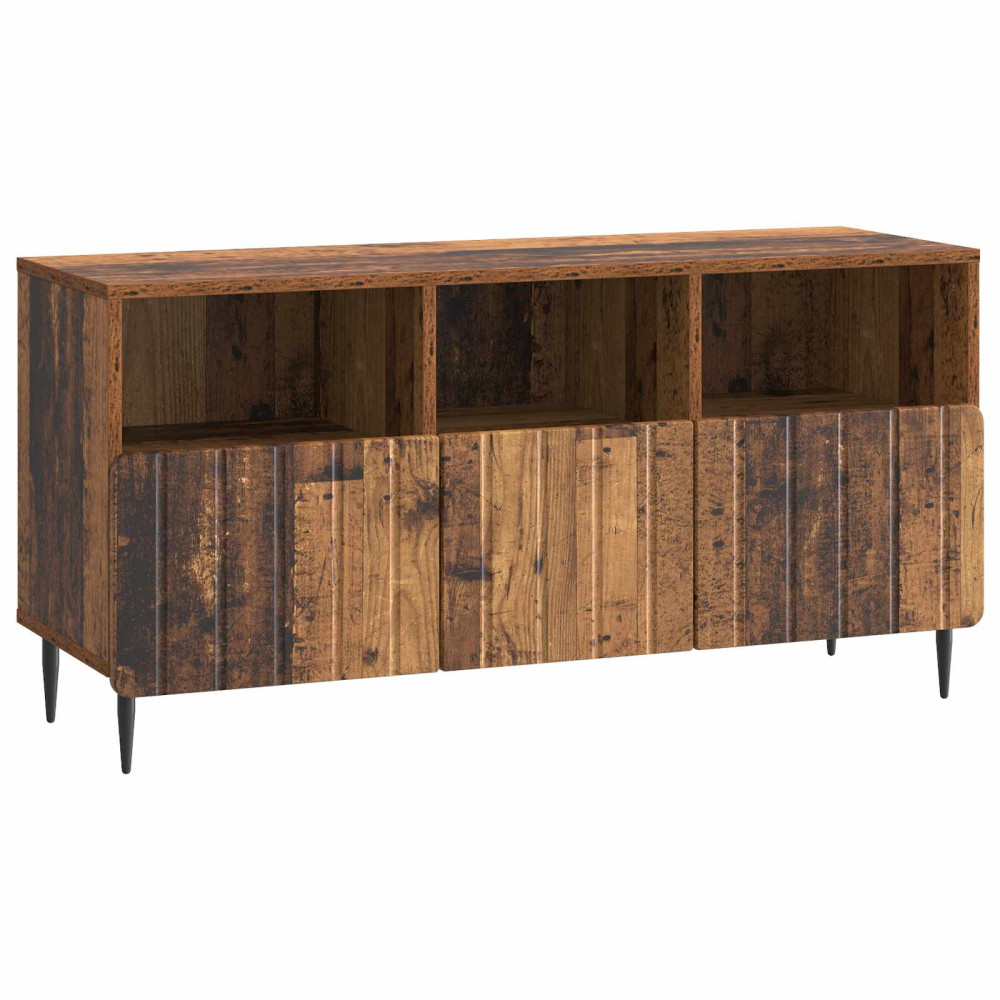 TV-skåp med låda Gammalt trä 102 x 34,5 x 50 cm Konstruerat trä