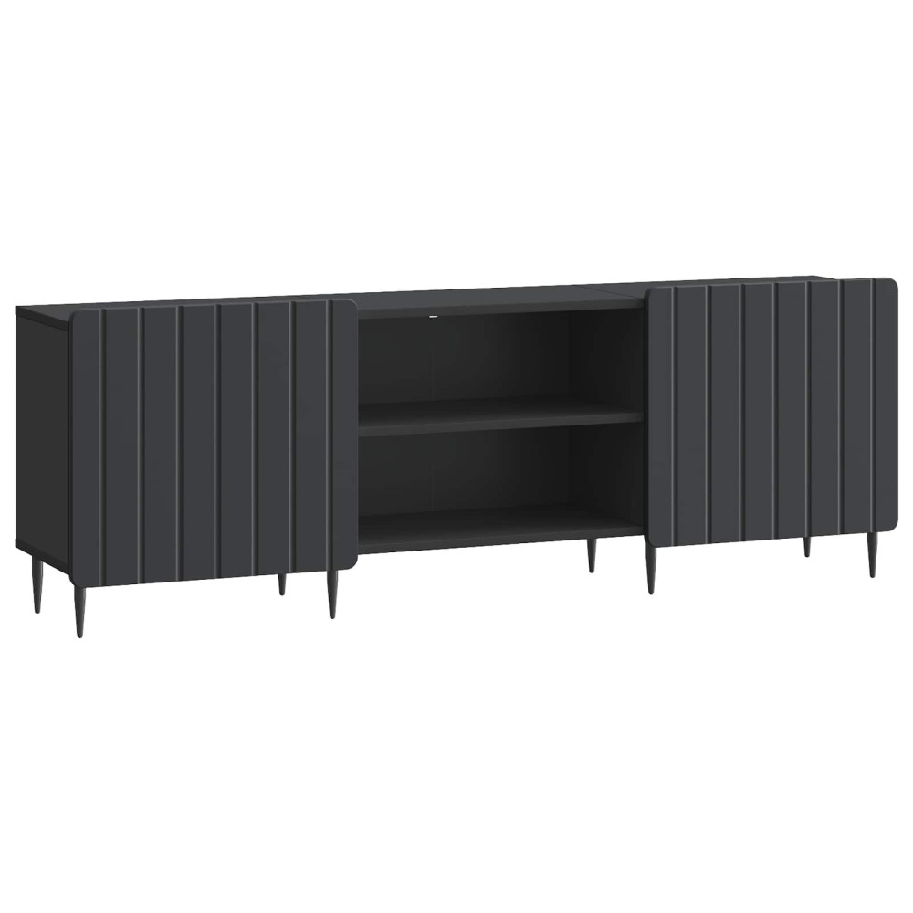 TV-skåp Svart 150 x 31 x 52 cm Konstruerat trä