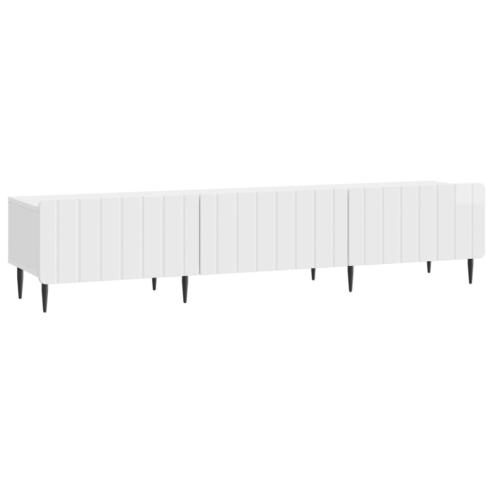 TV-skåp Vit högglans 147 x 34,5 x 32 cm Konstruerat trä