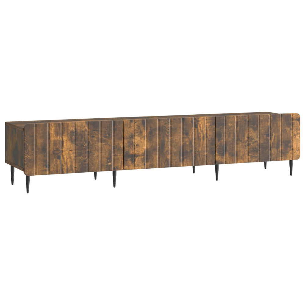 TV-skåp med låda Rökt ek 147 x 34,5 x 32 cm Konstruerat trä