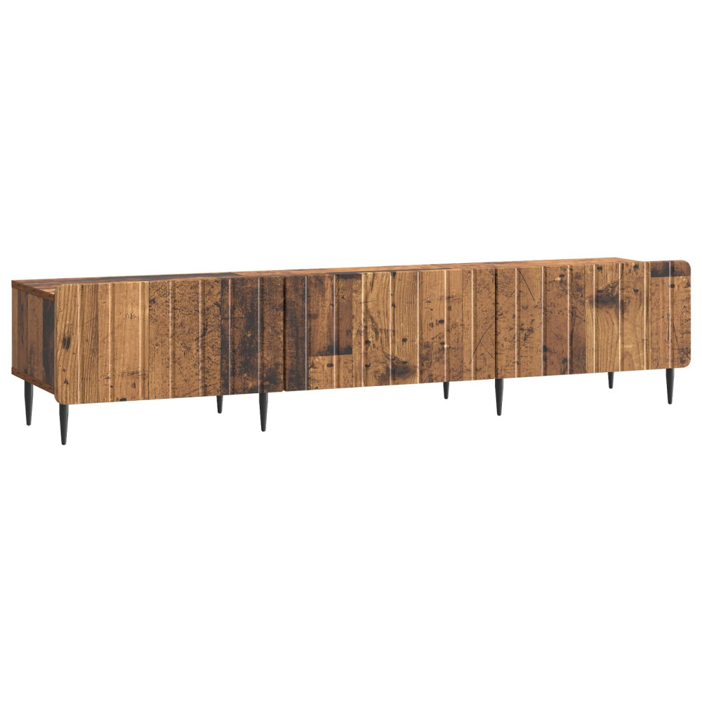 TV-skåp med låda Gammalt trä 147 x 34,5 x 32 cm Konstruerat trä