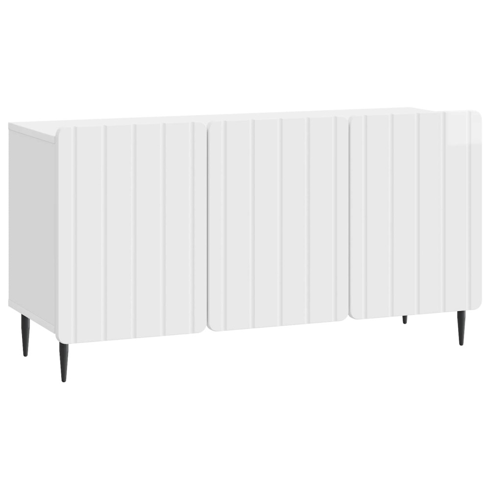 TV-skåp Vit högglans 99 x 34,5 x 52 cm Konstruerat trä