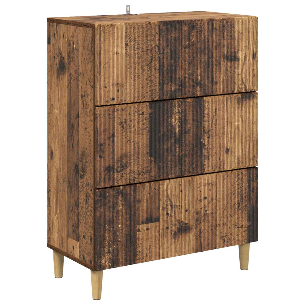 Lådans skåp Gammalt trä 66 x 34,5 x 90 cm Konstruerat trä