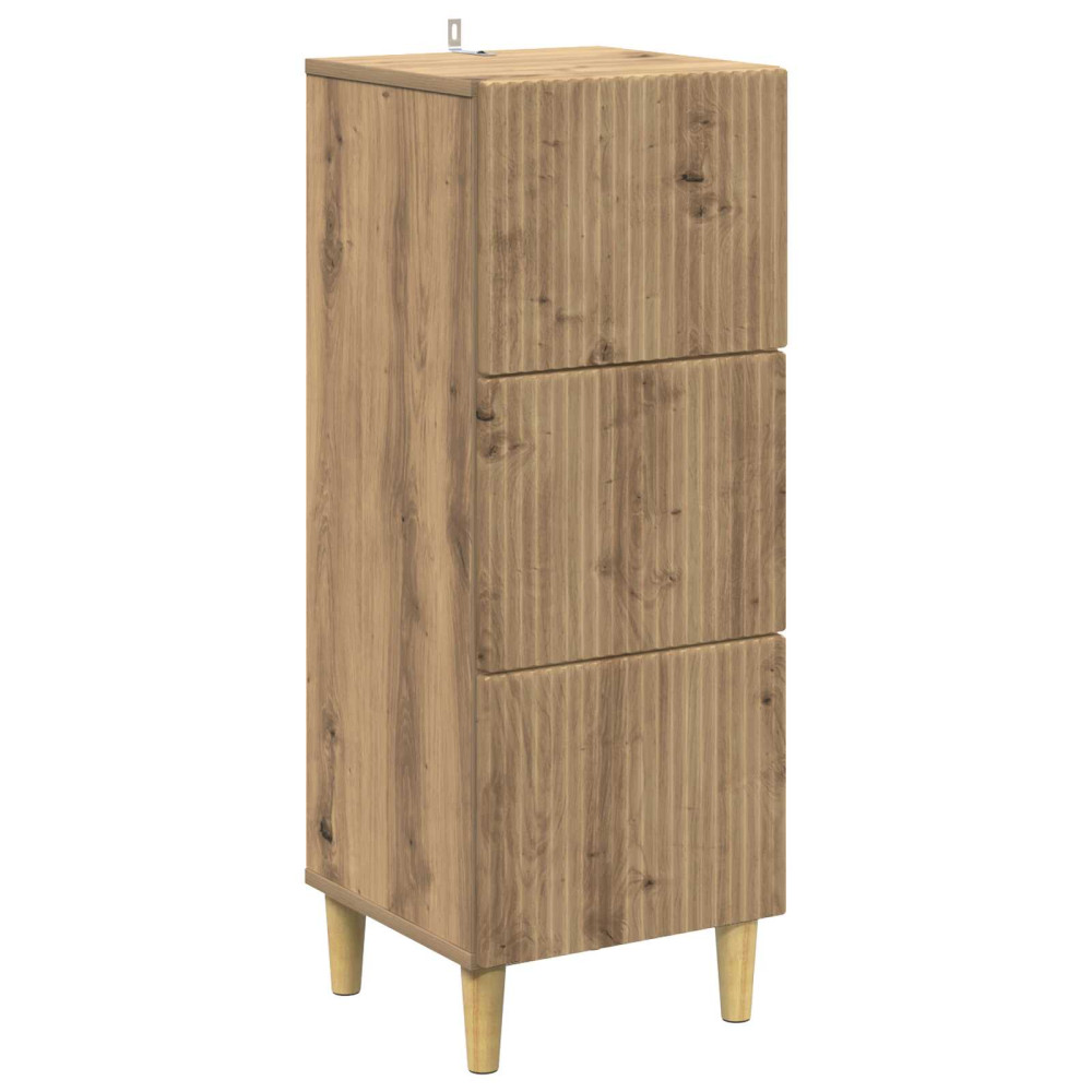 Lådans skåp Artisan-ek 33 x 34,5 x 90 cm Konstruerat trä