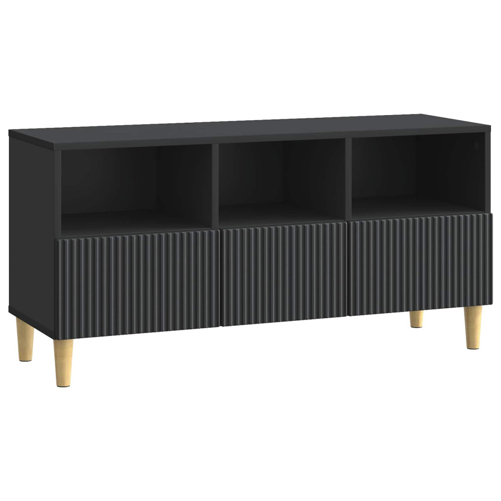 TV-skåp med låda Svart 102 x 34,5 x 50 cm Konstruerat trä