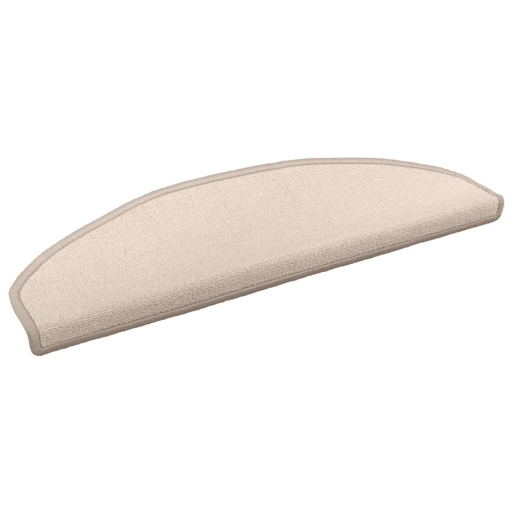 Självhäftande trappmattor 15 pcs Taupe 80 x 24,5 x 3,5 cm