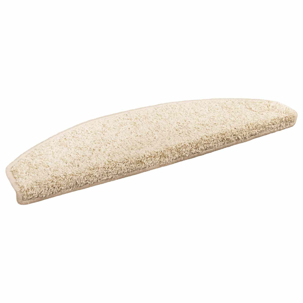 Självhäftande trappmattor 15 pcs Ljusbrun 80 x 24,5 x 3,5 cm