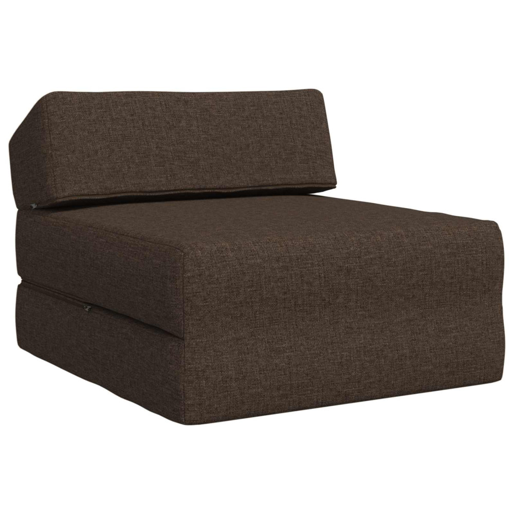 Fällbar Soffbed Taupe 60 x 70 x 41 cm Tyg