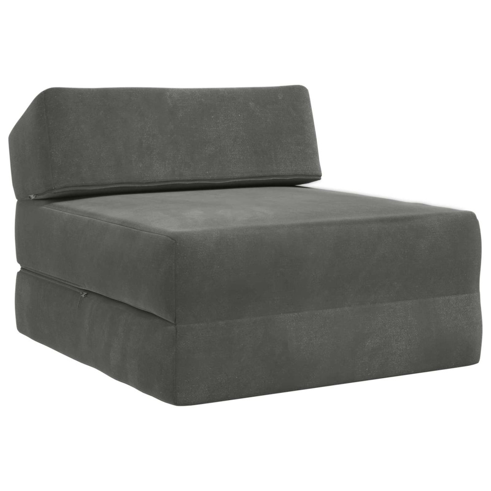 Fällbar Soffbed Mörkgrå 60 x 70 x 41 cm Tyg