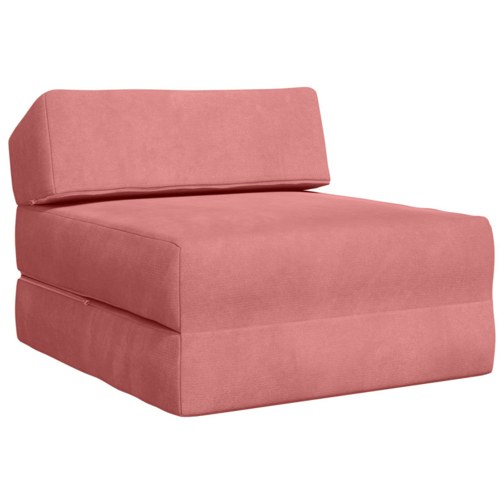 Fällbar Soffbed Rosa 60 x 70 x 41 cm Tyg