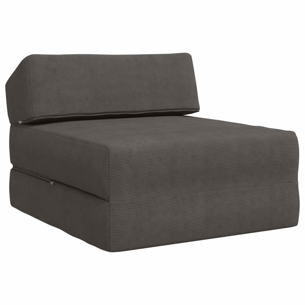 Fällbar Soffbed Mörkgrå 60 x 70 x 41 cm Tyg