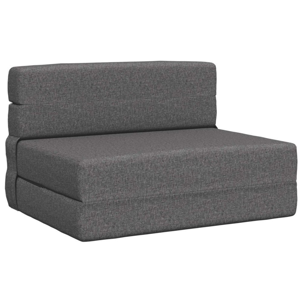 Fällbar Soffbed Ljusgrå 70 x 72 x 60 cm Tyg