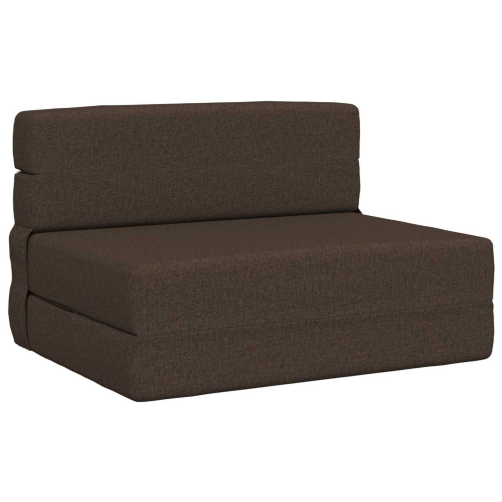Fällbar Soffbed Taupe 70 x 72 x 60 cm Tyg
