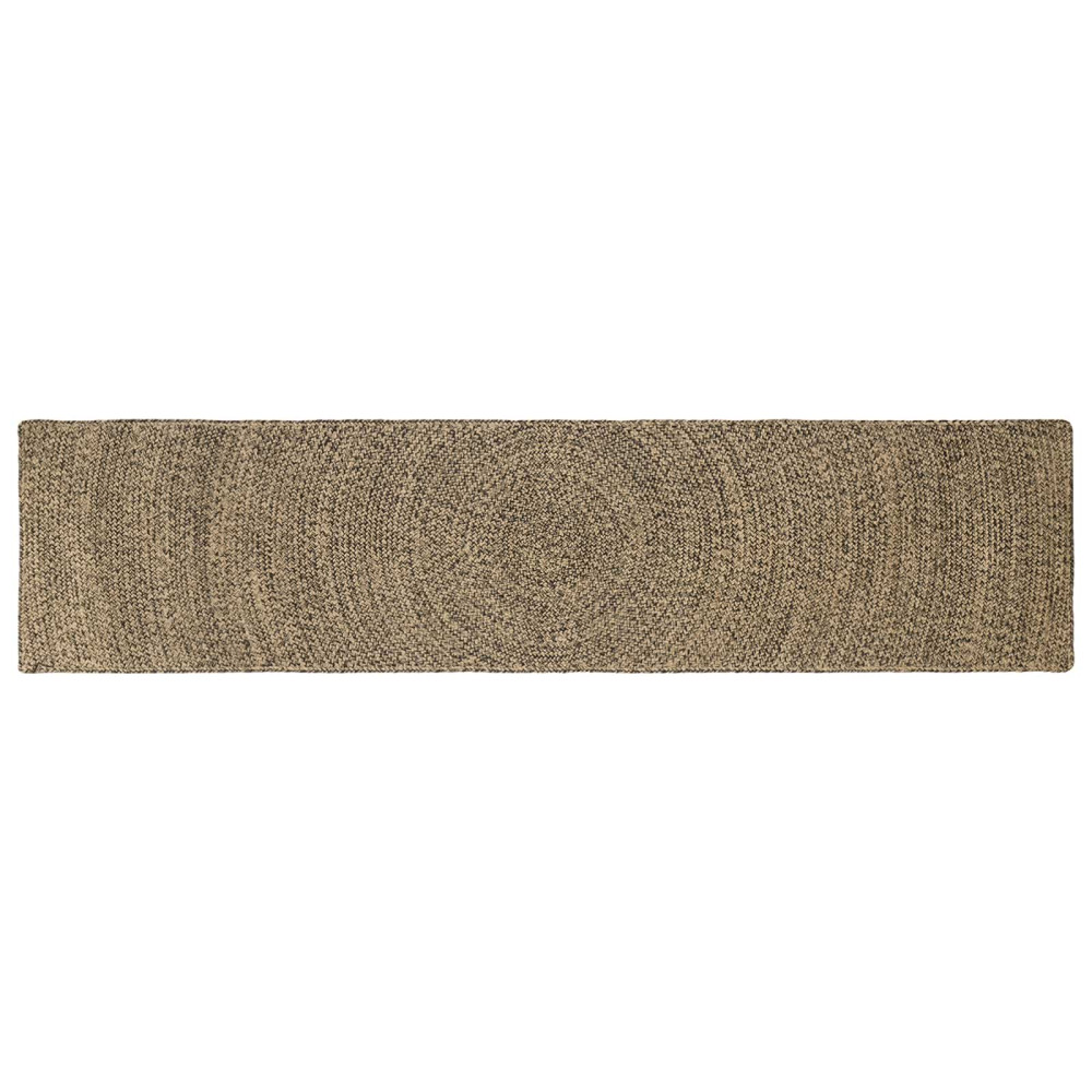 Områdesmattor Naturlig och svart 60 x 300 cm Jute