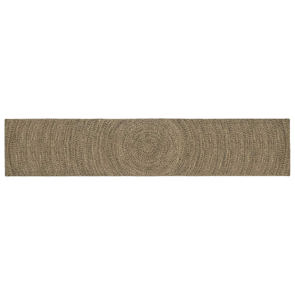 Områdesmattor Naturlig och svart 60 x 400 cm Jute