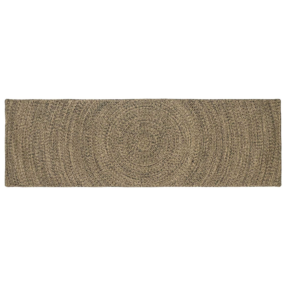 Områdesmattor Naturlig och svart 80 x 250 cm Jute