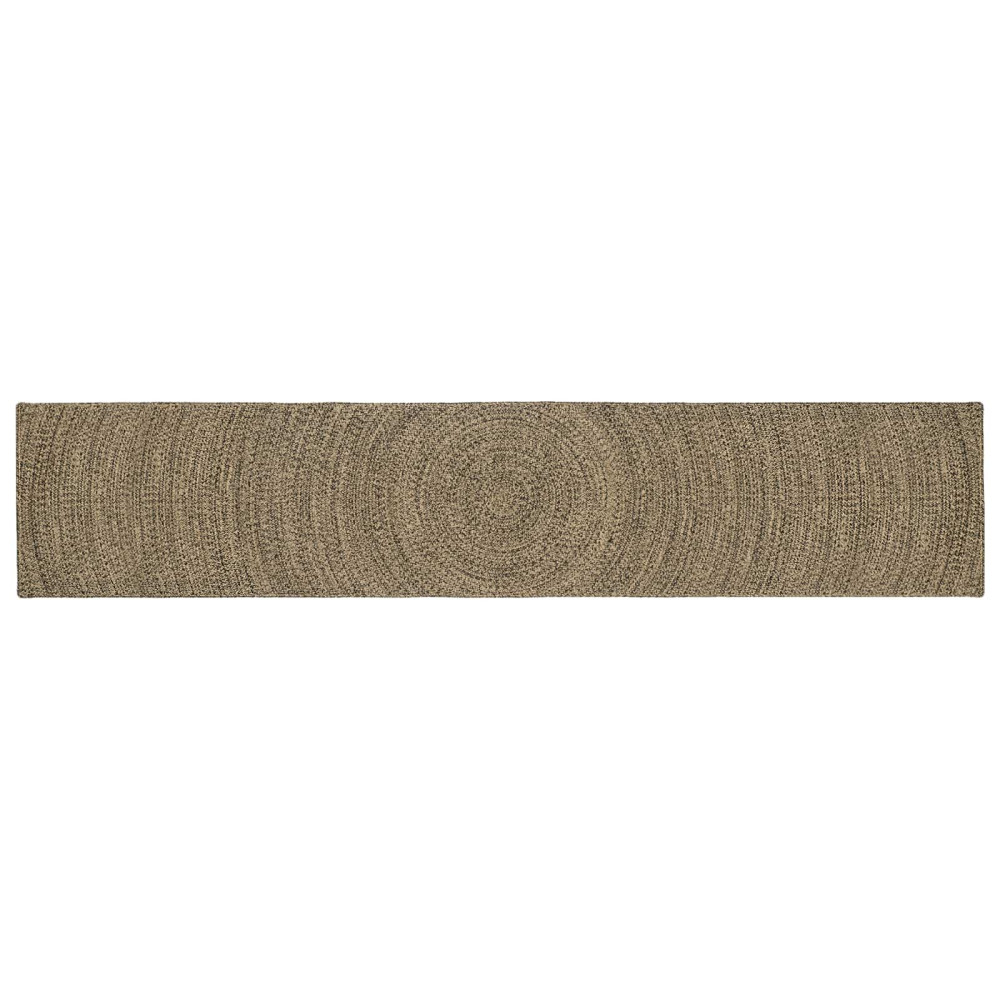 Områdesmattor Naturlig och svart 80 x 400 cm Jute