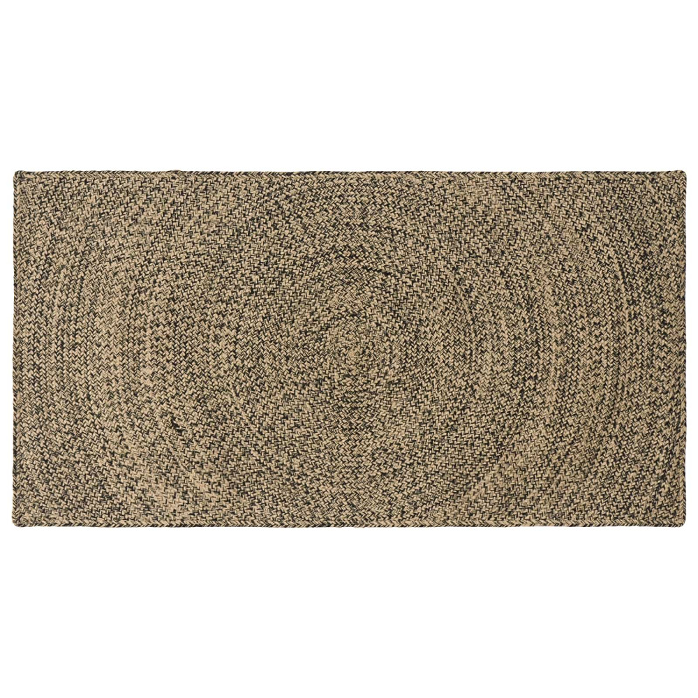Områdesmattor Naturlig och svart 100 x 200 cm Jute