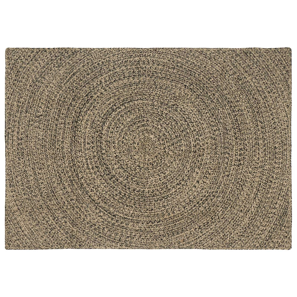 Områdesmattor Naturlig och svart 120 x 170 cm Jute