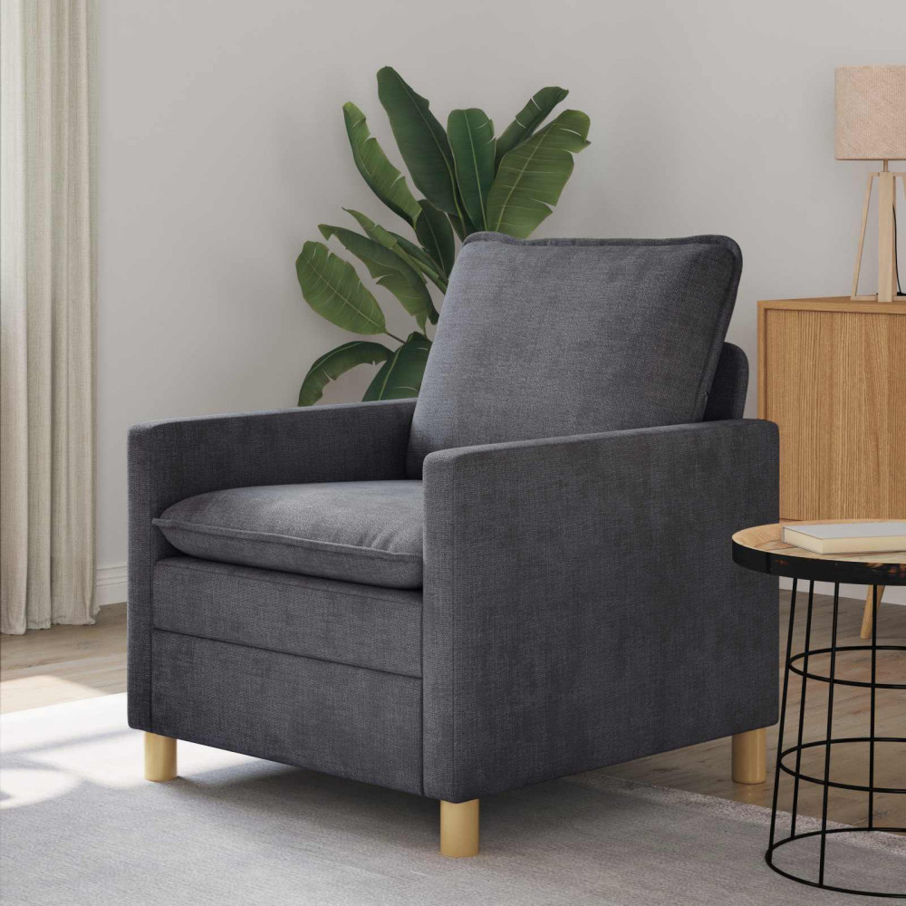 Soffa Mörkgrå 76 x 81 x 87,5 cm Polyester