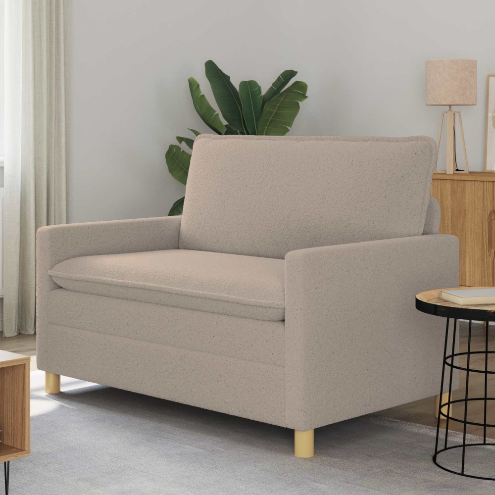 Soffa Ljusgrå 126 x 81 x 87,5 cm Tyg