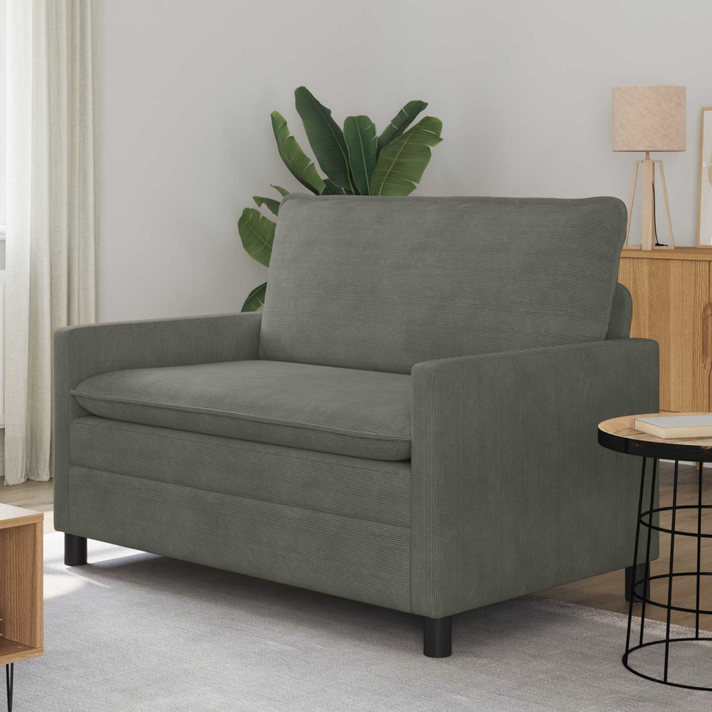 Soffa Ljusgrå 126 x 81 x 87,5 cm Tyg