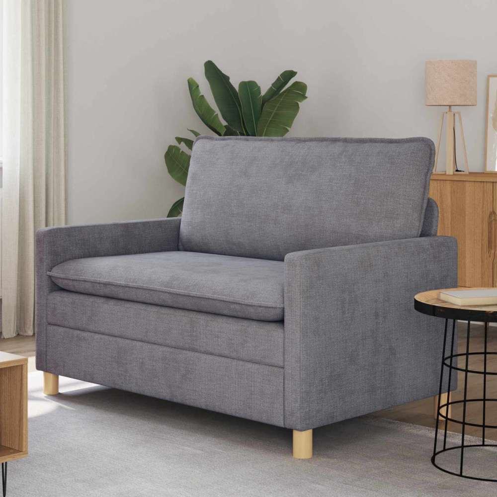 Soffa Ljusgrå 126 x 81 x 87,5 cm Polyester