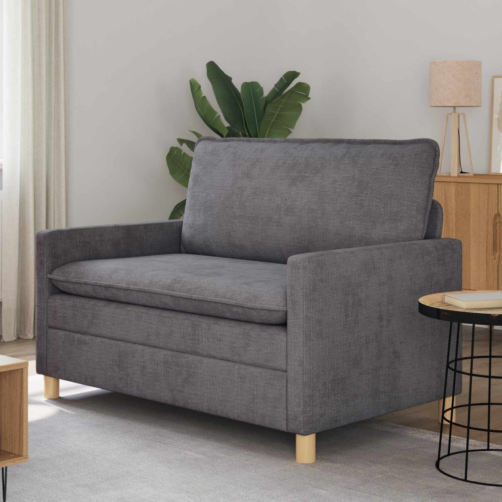 Soffa Mörkgrå 126 x 81 x 87,5 cm Polyester