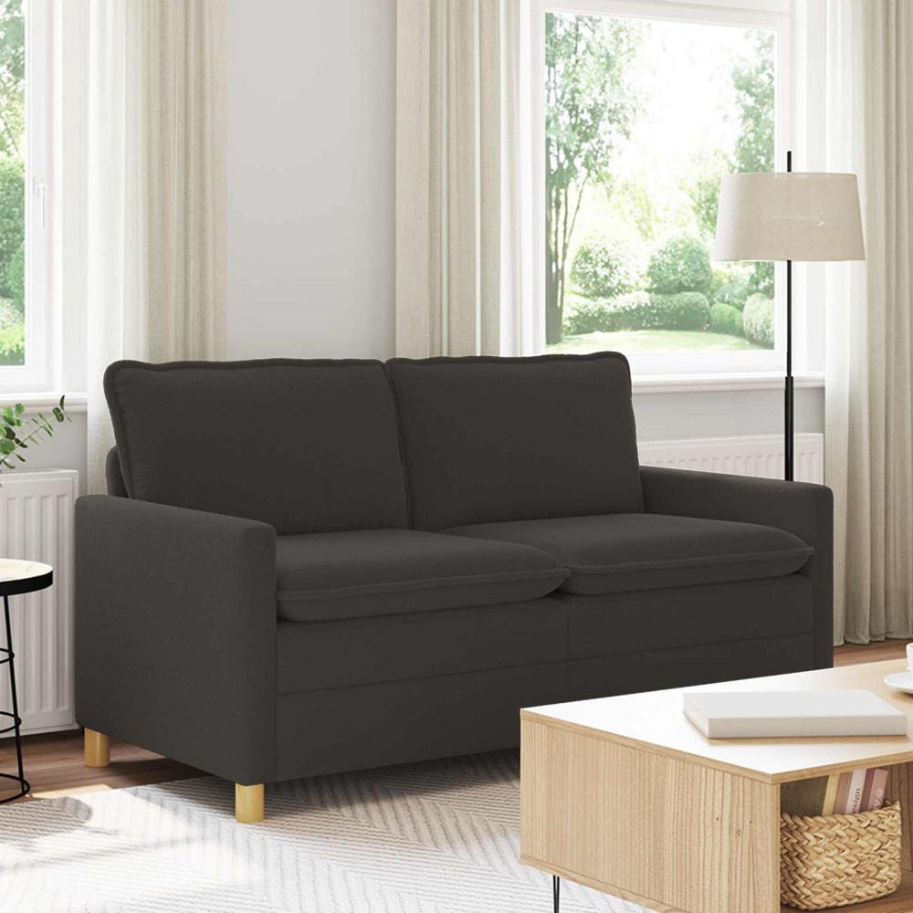 Soffa Mörkgrå 156 x 81 x 87,5 cm Tyg