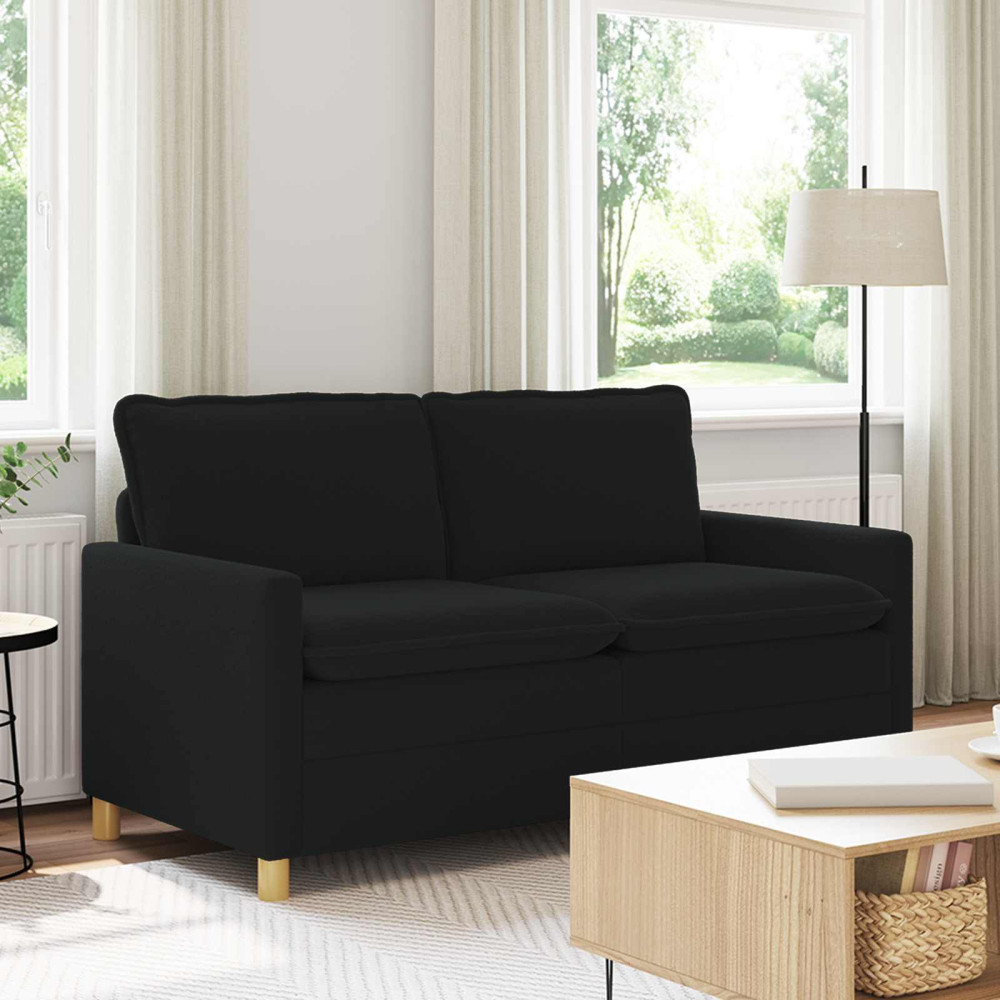 Soffa Svart 156 x 81 x 87,5 cm Tyg