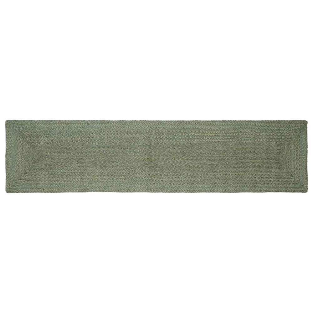 Områdesmattor Rektangulär Olivgrön 60 x 250 cm Jute