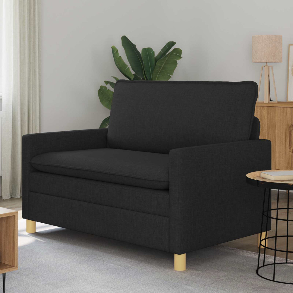Soffa Svart 126 x 81 x 87,5 cm Tyg