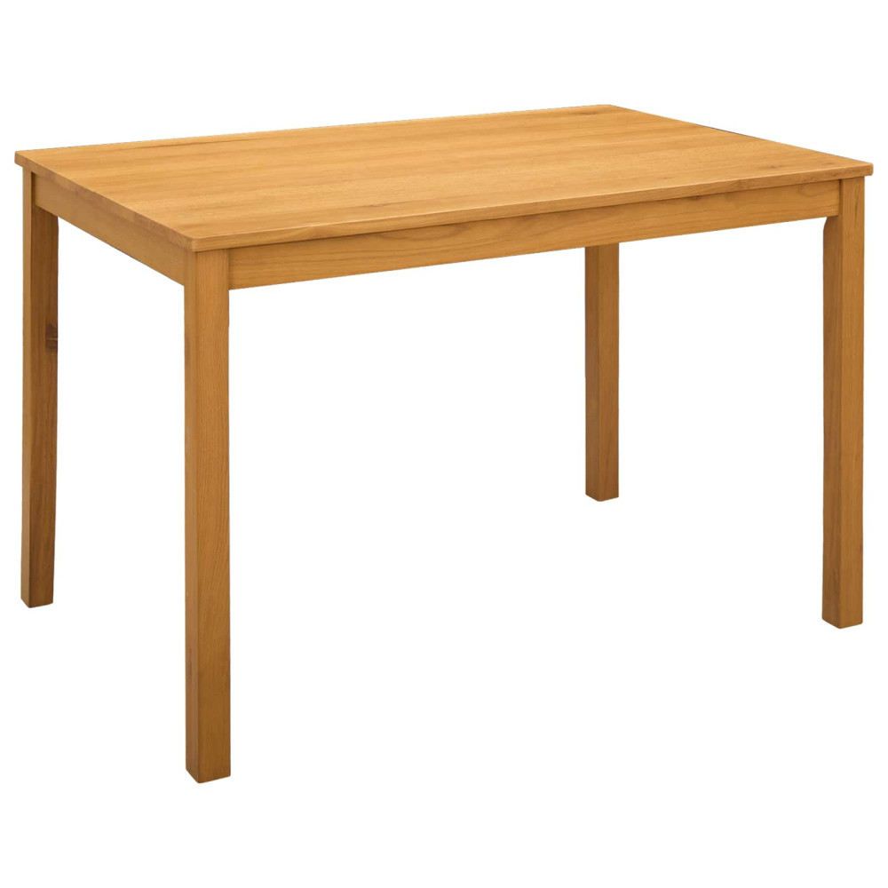 Matbord SNEEK 110 x 75 x 75 cm Massivt Ekträ Naturlig