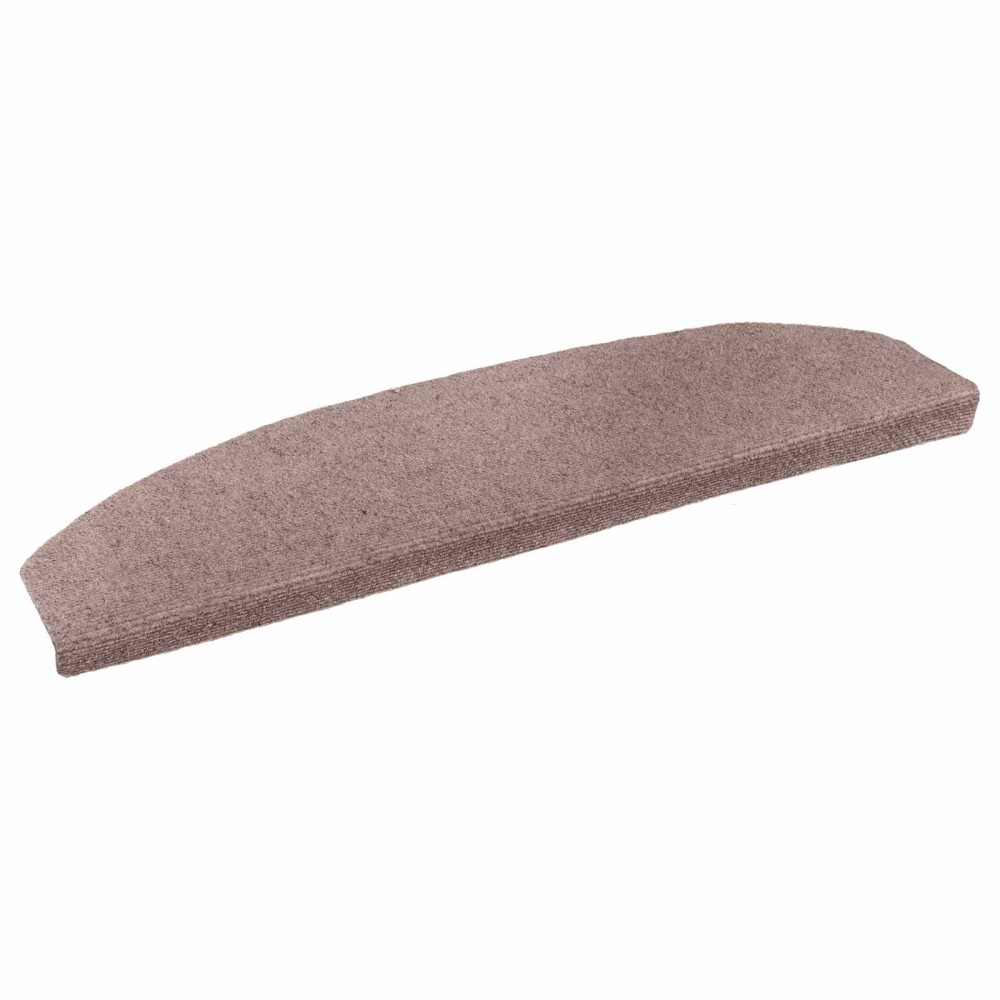 Självhäftande trappmattor 15 pcs Beige 80 x 24,5 x 3,5 cm