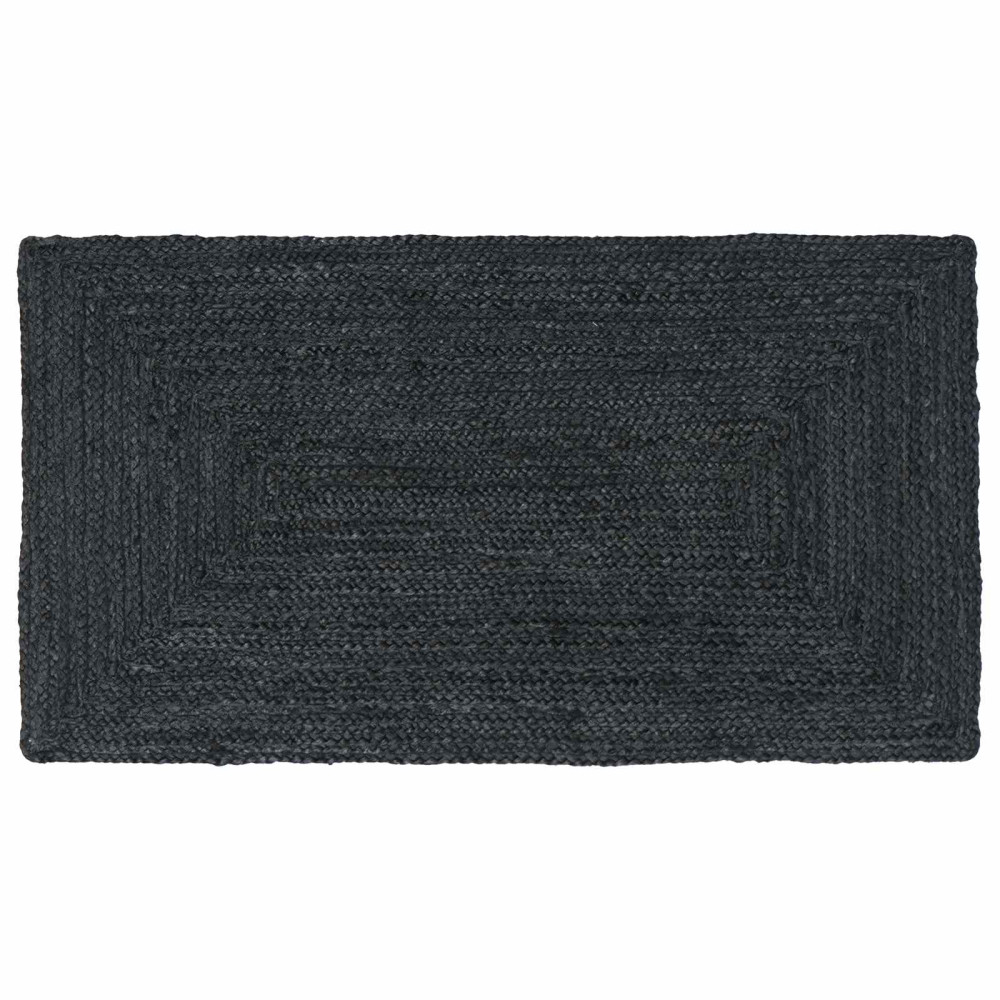 Områdesmattor Rektangulär Mörkgrå 60 x 110 cm Jute