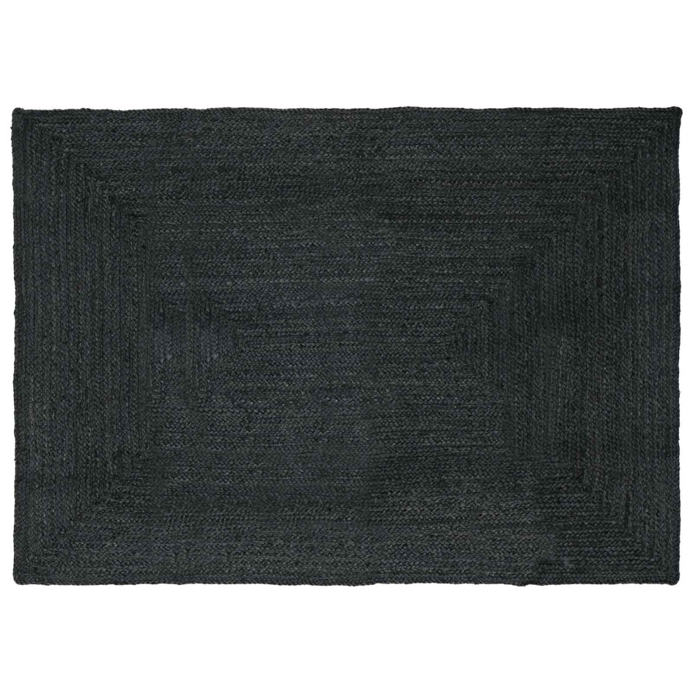 Områdesmattor Rektangulär Mörkgrå 240 x 340 cm Jute