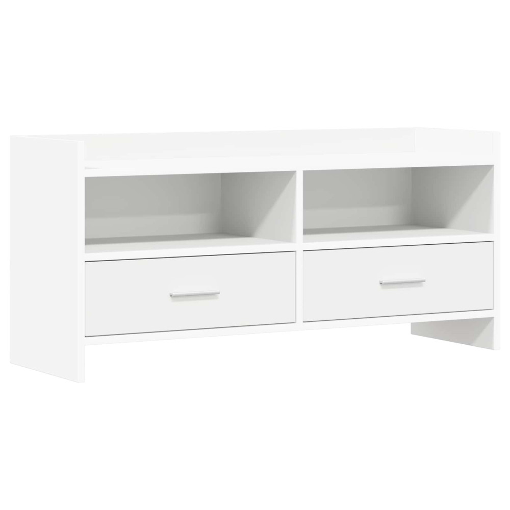 TV-skåp 100 x 33 x 47 cm Vit Konstruerat trä