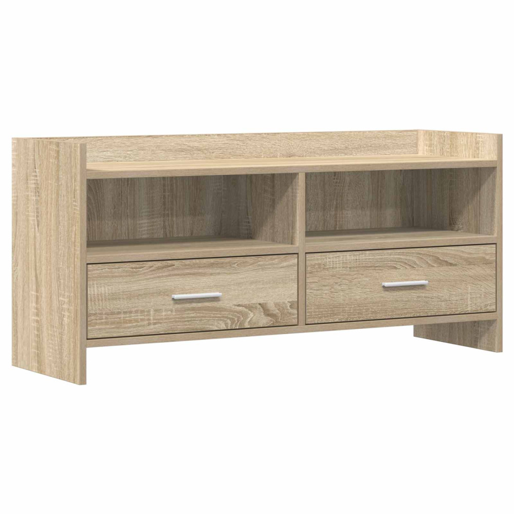 TV-skåp 100 x 33 x 47 cm Sonoma-ek Konstruerat trä