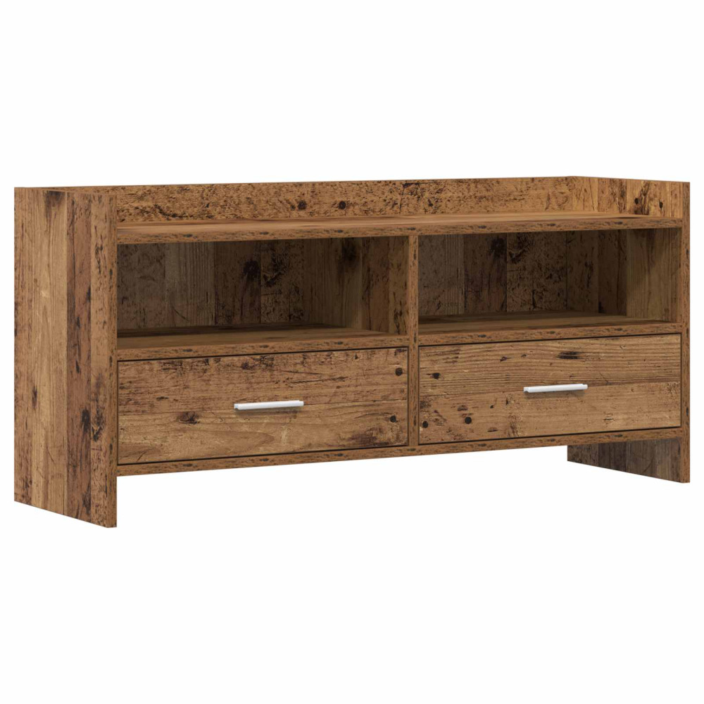 TV-skåp 100 x 33 x 47 cm Gammalt trä Konstruerat trä