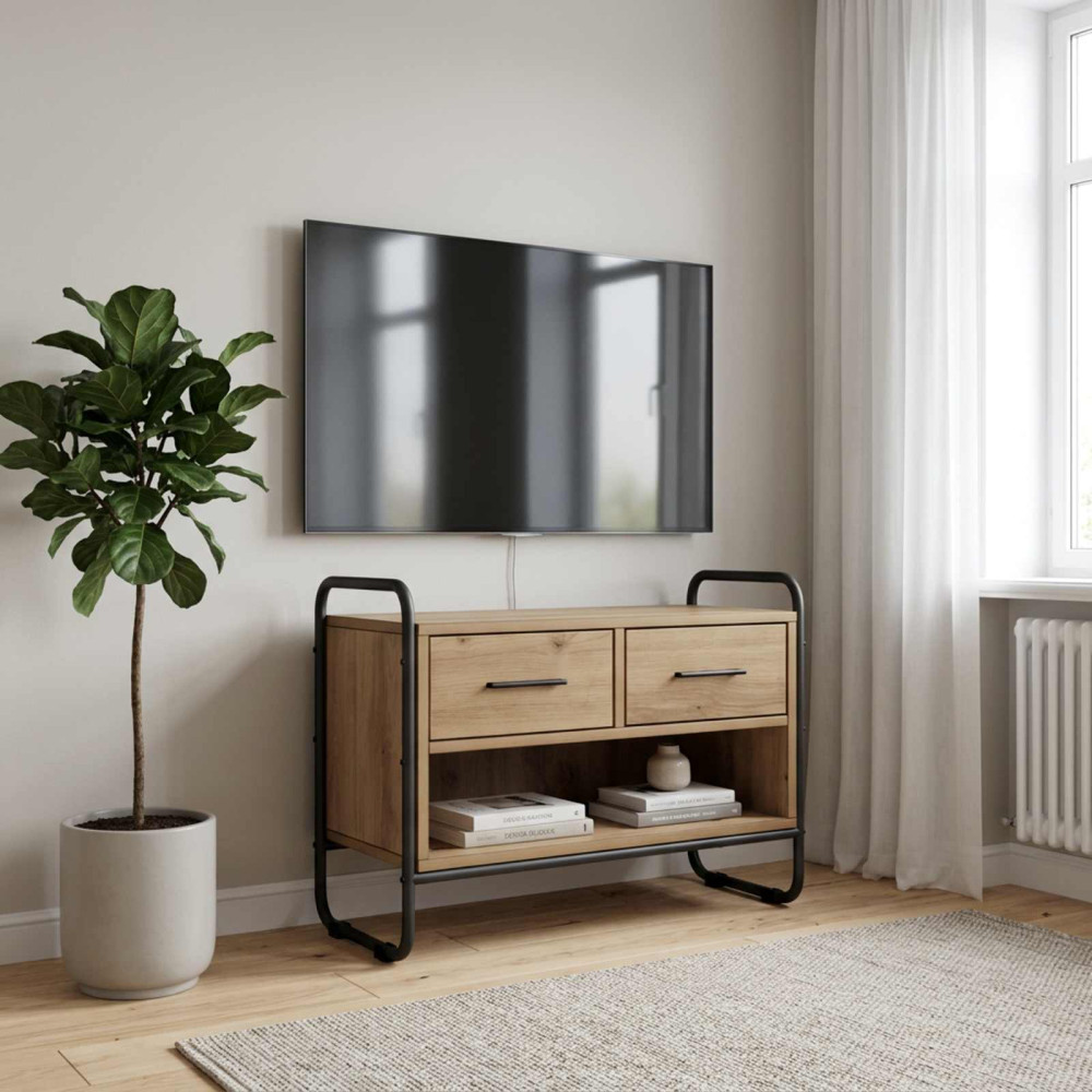TV-skåp 60 x 30 x 50 cm Artisan-ek Konstruerat trä
