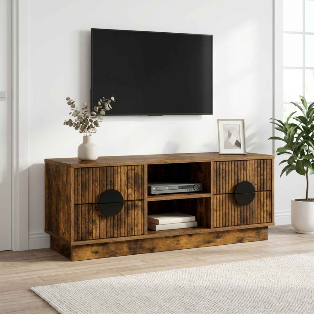 TV-skåp VENRAY 101 x 36,5 x 40 cm Rökt ek