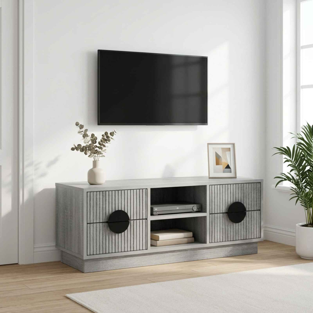 TV-skåp VENRAY 101 x 36,5 x 40 cm Grå Sonoma