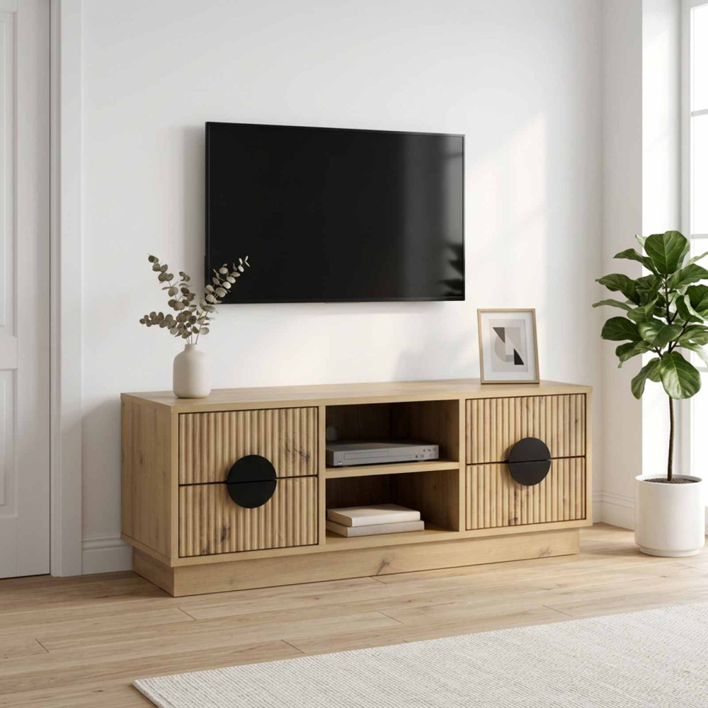 TV-skåp VENRAY 101 x 36,5 x 40 cm Artisan-ek