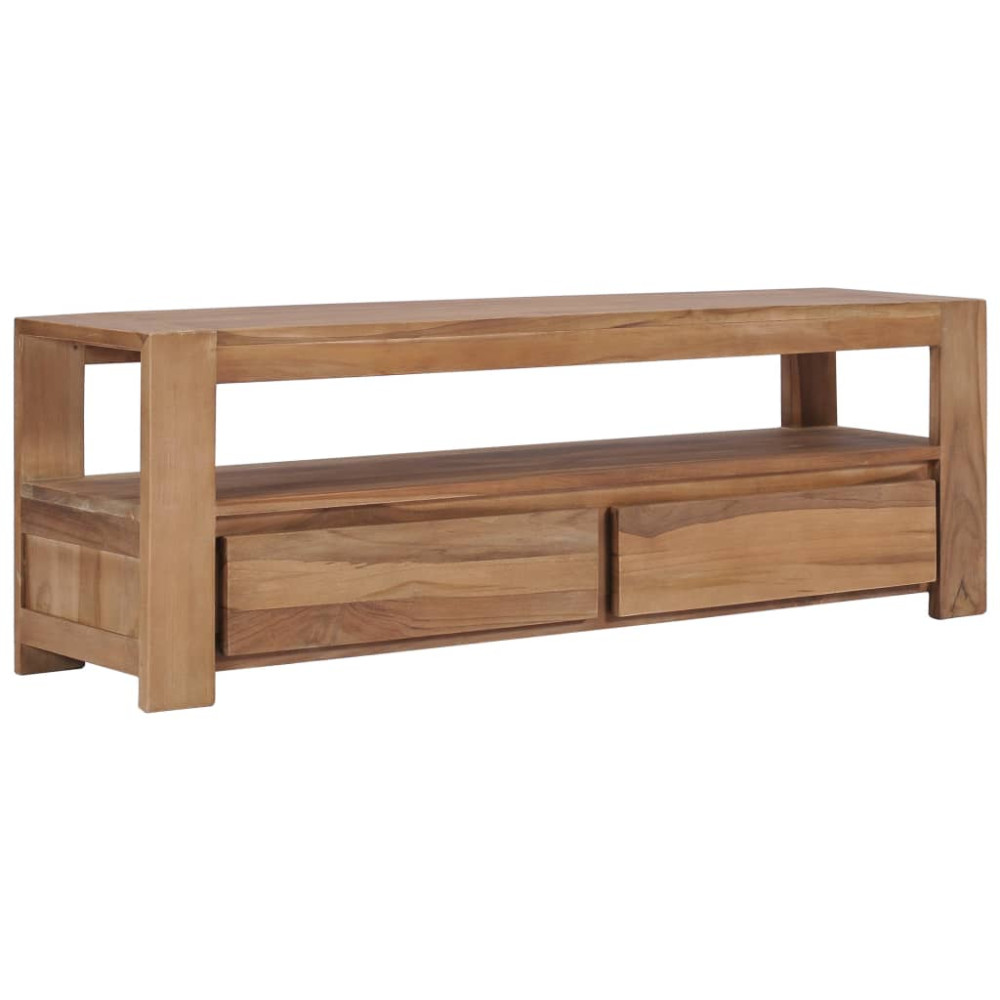 TV-bänk 120x30x40 cm massiv teak